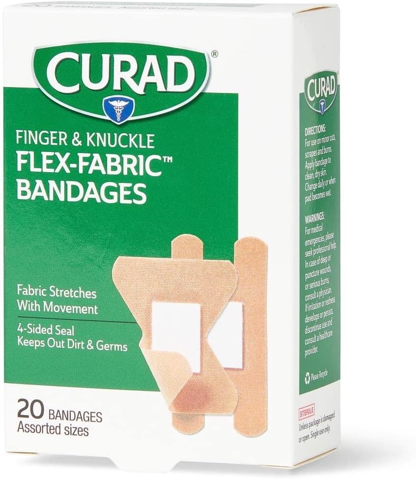 image:imageCURAD FlexFabric Finger and Knuckle Bandages Assorted Sizes 20 Count75x3