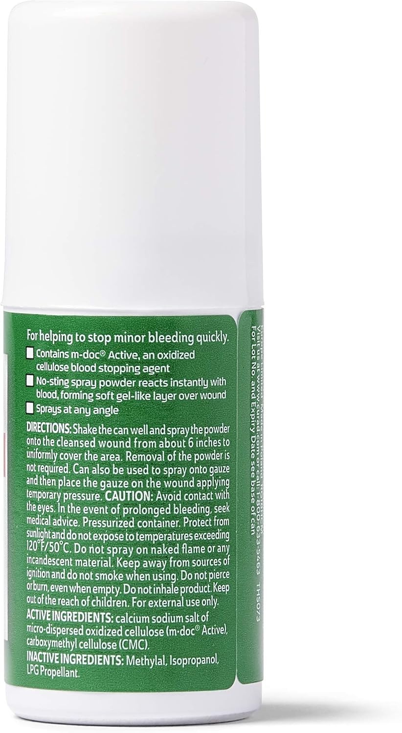 image:imageCURAD QuickStop Bleeding Control Spray 81oz FastActing Solution for Persistent Bleeding For Minor Cuts amp Scrapes 1 Count081 Ounce Pack of 3