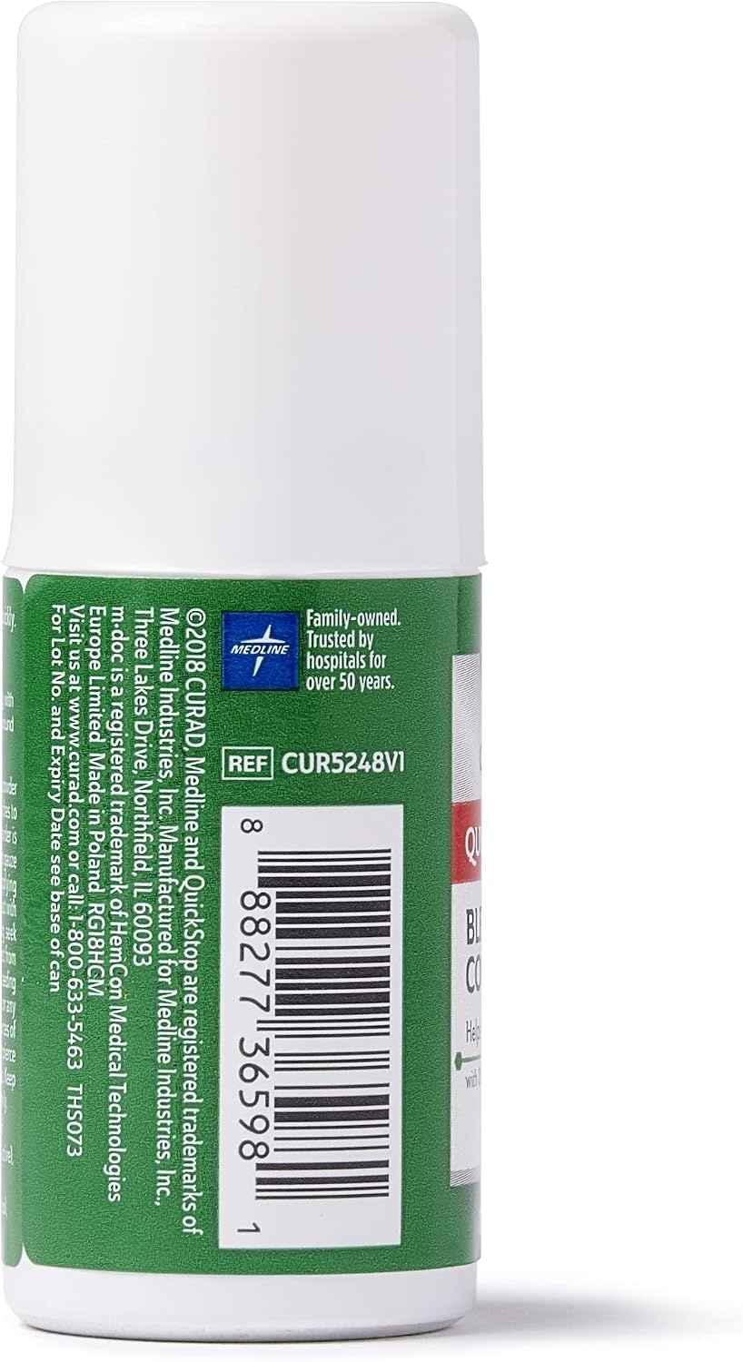image:imageCURAD QuickStop Bleeding Control Spray 81oz FastActing Solution for Persistent Bleeding For Minor Cuts amp Scrapes 1 Count081 Ounce Pack of 3
