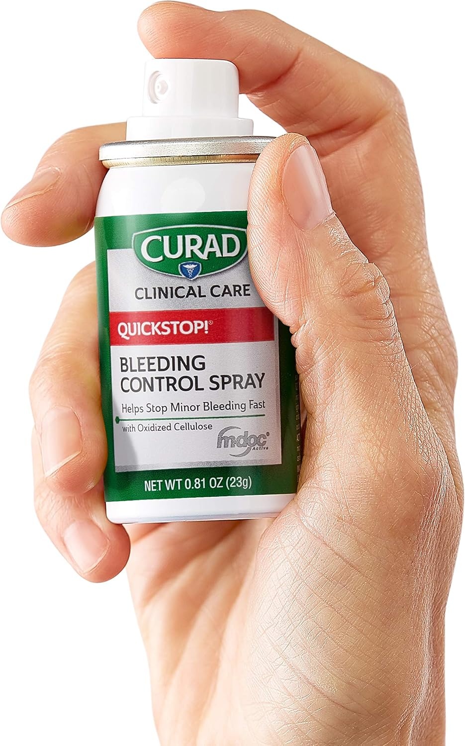 image:imageCURAD QuickStop Bleeding Control Spray 81oz FastActing Solution for Persistent Bleeding For Minor Cuts amp Scrapes 1 Count081 Ounce Pack of 3