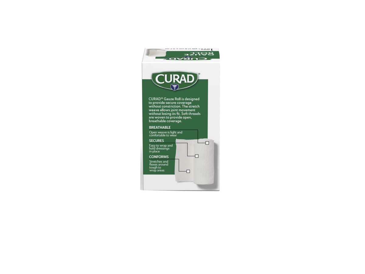 image:imageCURAD Stretch Rolled Gauze 3 x 41 yds Essential First Aid Supply Pack of 24