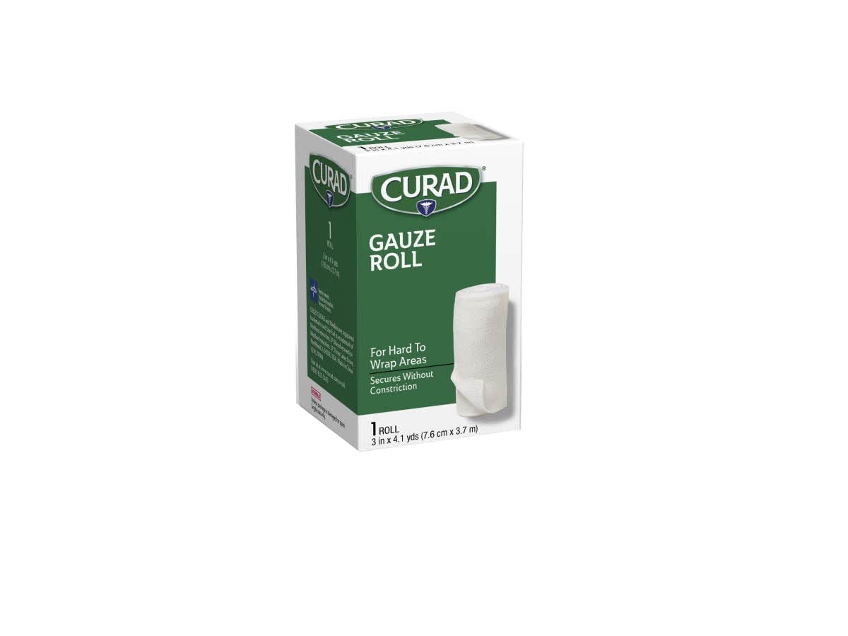 image:imageCURAD Stretch Rolled Gauze 3 x 41 yds Essential First Aid Supply Pack of 24