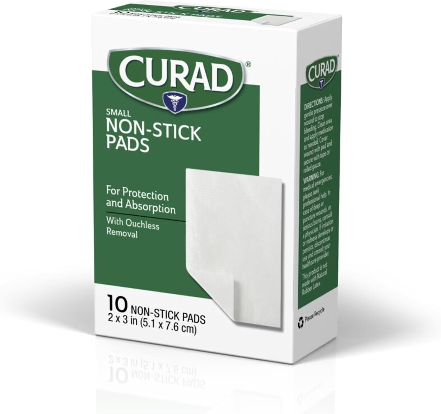 image:imageCurad NonStick Pads 3 Inches X 4 Inches 10 Count10 Count Pack of 1