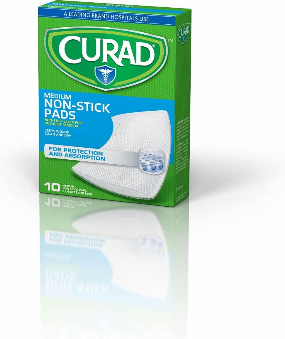 image:imageCurad NonStick Pads 3 Inches X 4 Inches 10 Count10 Count Pack of 40