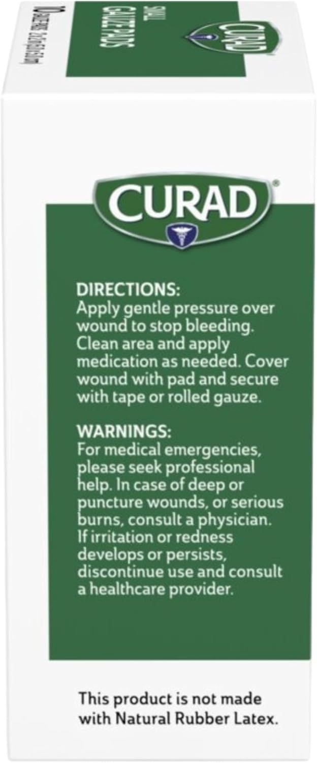 image:imageCurad NonWoven ProGauze 4 Inch x 4 Inch 10 Count Pack of 410 Count Pack of 6