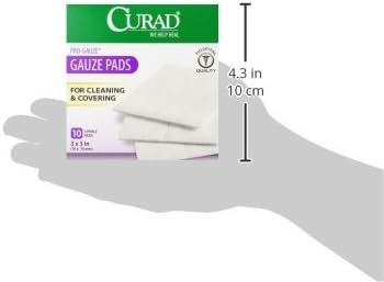 image:imageCurad NonWoven ProGauze 4 Inch x 4 Inch 10 Count Pack of 43 x 3 Inch Pack of 60