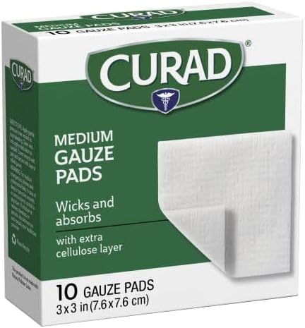image:imageCurad NonWoven ProGauze 4 Inch x 4 Inch 10 Count Pack of 43 x 3 Inch Pack of 60