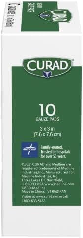 image:imageCurad NonWoven ProGauze 4 Inch x 4 Inch 10 Count Pack of 43 x 3 Inch Pack of 60