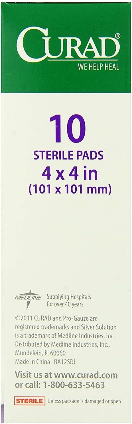 image:imageCurad NonWoven ProGauze 4 Inch x 4 Inch 10 Count Pack of 44 Inch x 4 Inch 10 Count Pack of 4
