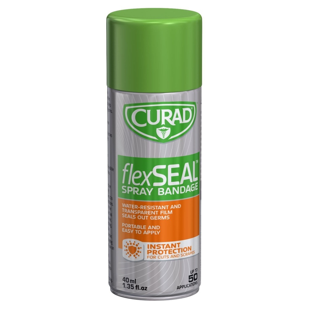 image:imageCURAD Flex Seal Spray Bandage Water Resistant Transparent Ideal for Cuts and Scrapes Quick Wound Care Solution 40 mL Pack of 24