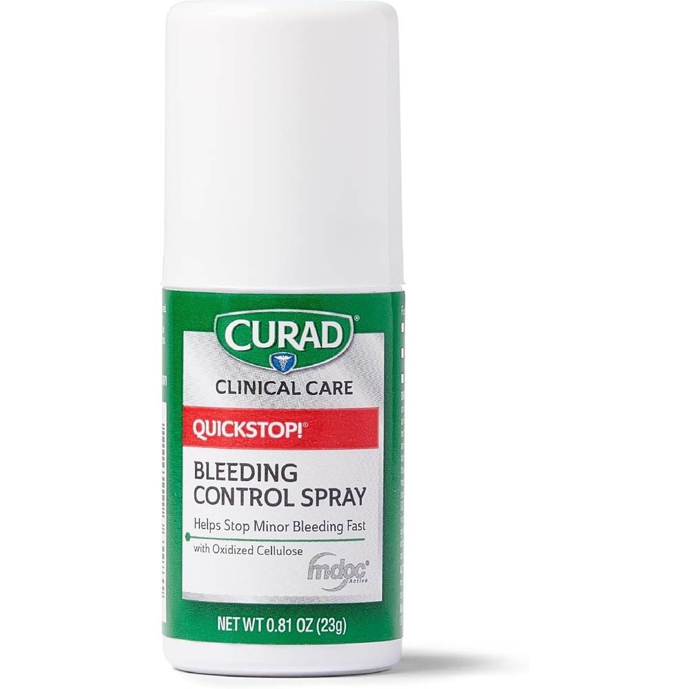 image:imageCURAD QuickStop Bleeding Control Spray 81oz FastActing Solution for Persistent Bleeding For Minor Cuts amp Scrapes 1 Count081 Ounce Pack of 1