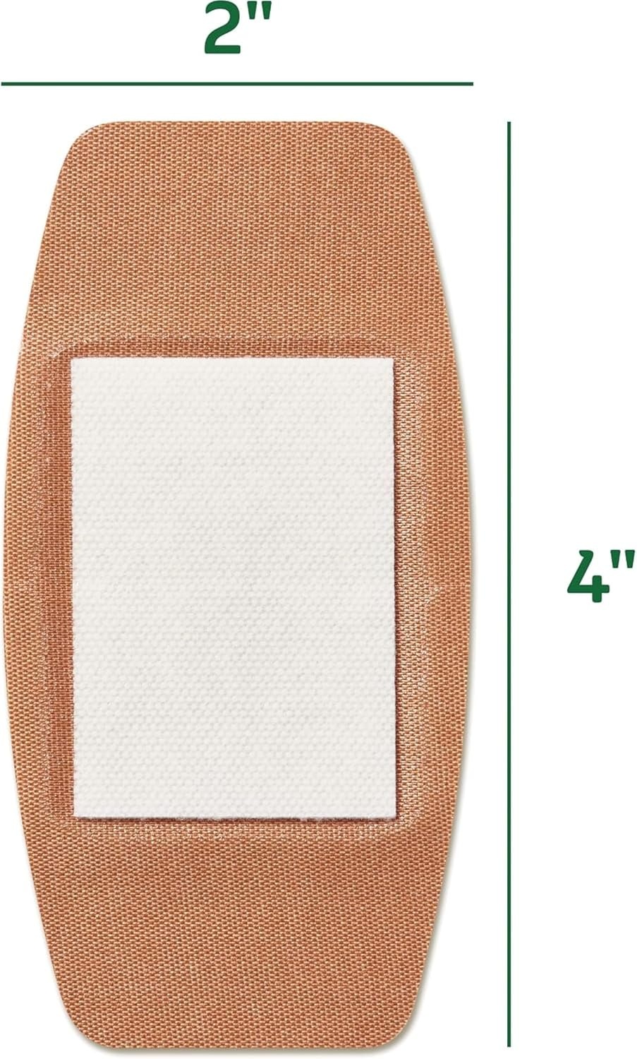 image:imageCURAD Naturals Bandages with Baking Soda Tan 2 in x 4 in Box of 102 x 4
