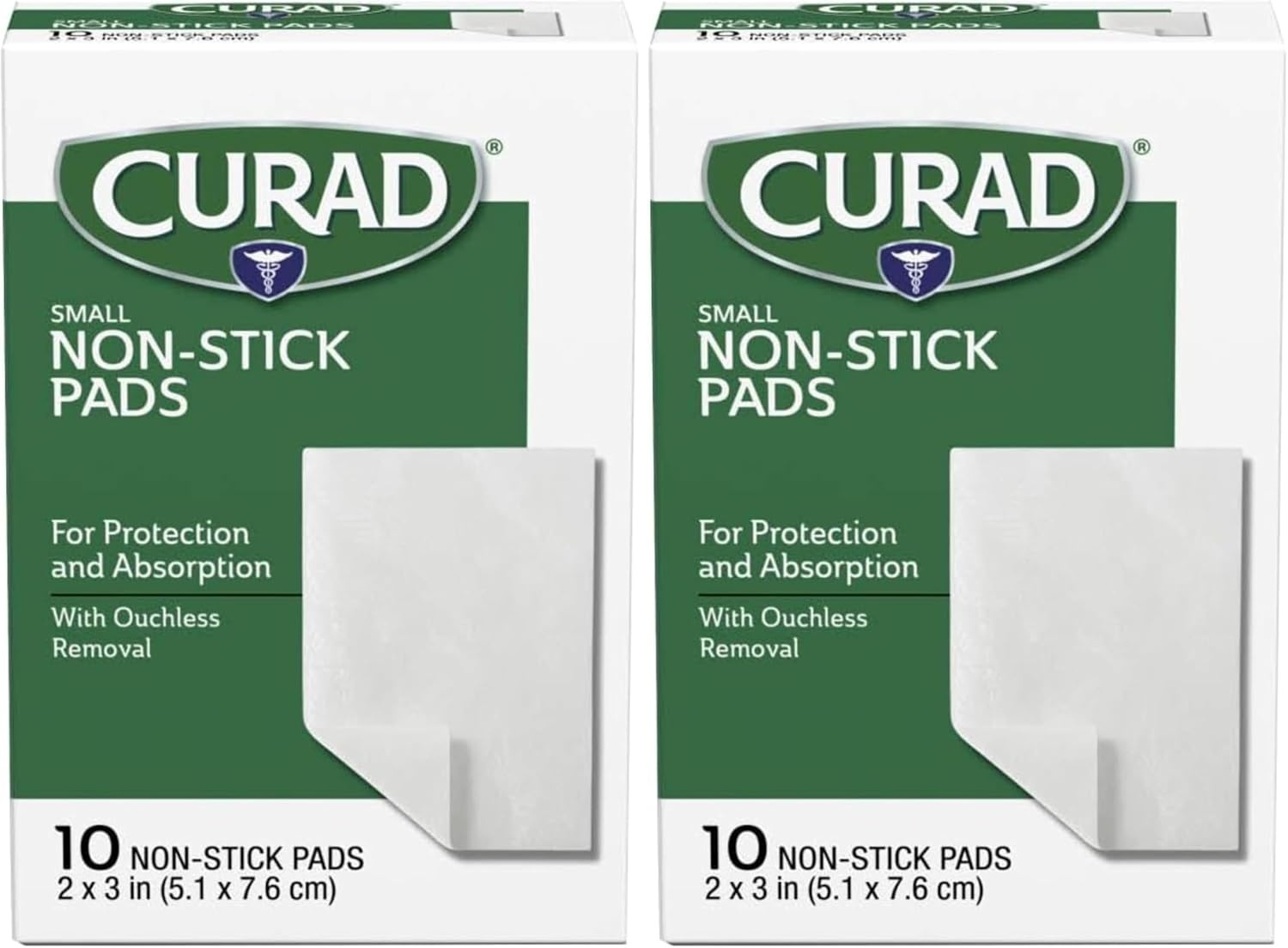 image:imageCURAD Nonstick Pads LatexFree 2 x 3 in 10 Count1