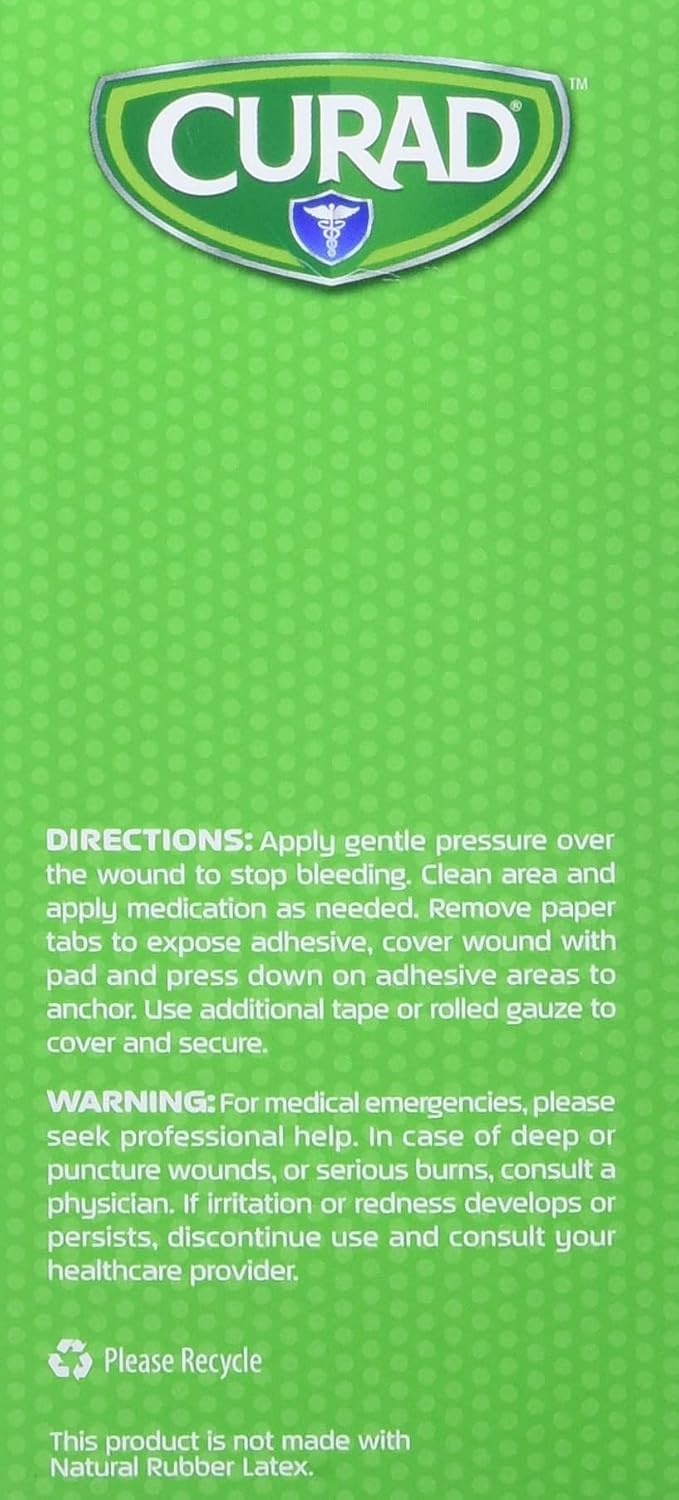 image:imageCURAD Sterile Nonstick Pads 3 x 4 Not Made from Natural Rubber Latex Pack of 12Original Version