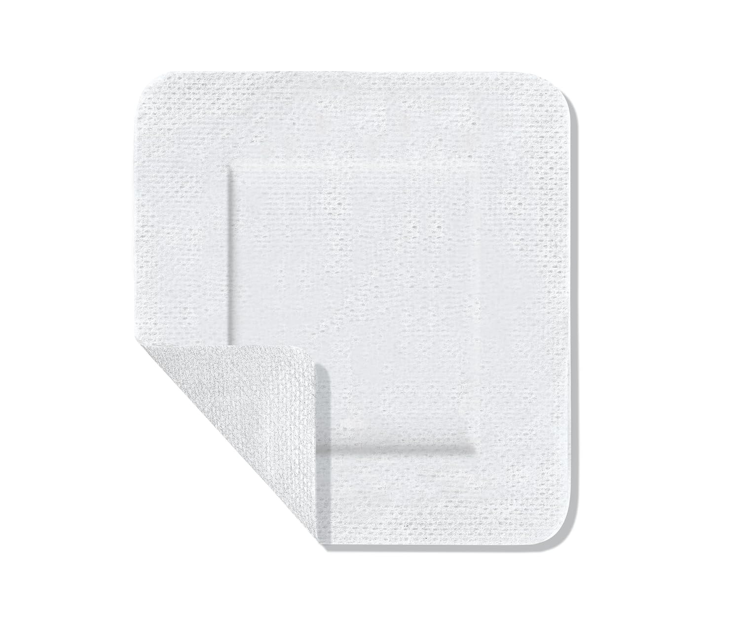 image:imageCURAD White Waterproof Adhesive Pads 4 x 4 Advanced Wound Care 1 Box 8 Count