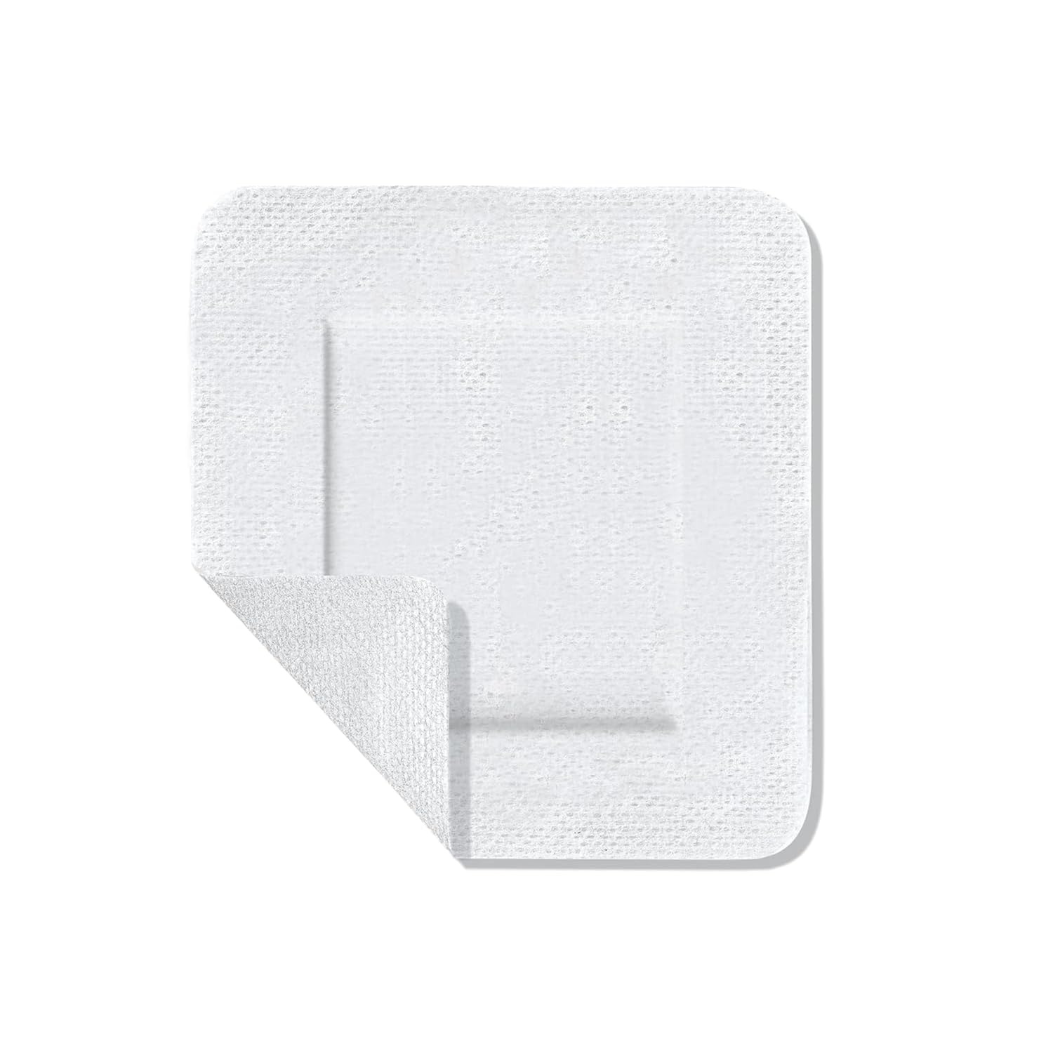 image:imageCURAD White Waterproof Adhesive Pads 4 x 4 Advanced Wound Care 1 Box 8 Count