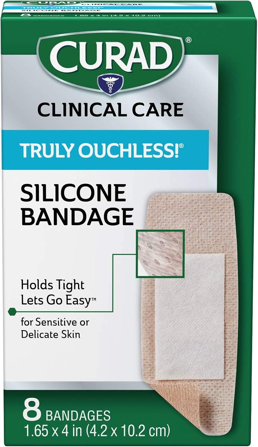 image:imageCurad CUR5003V1 Truly Ouchless Silicone BandageCUR5003 Pack of 3