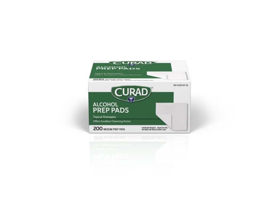 image:imageCurad Alcohol Prep Pads 70 Alcohol 1000 Count 5 Boxes 200 CTEA1 Count Pack of 4000