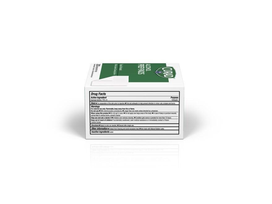 image:imageCurad Alcohol Prep Pads 70 Alcohol 1000 Count 5 Boxes 200 CTEA1 Count Pack of 4000