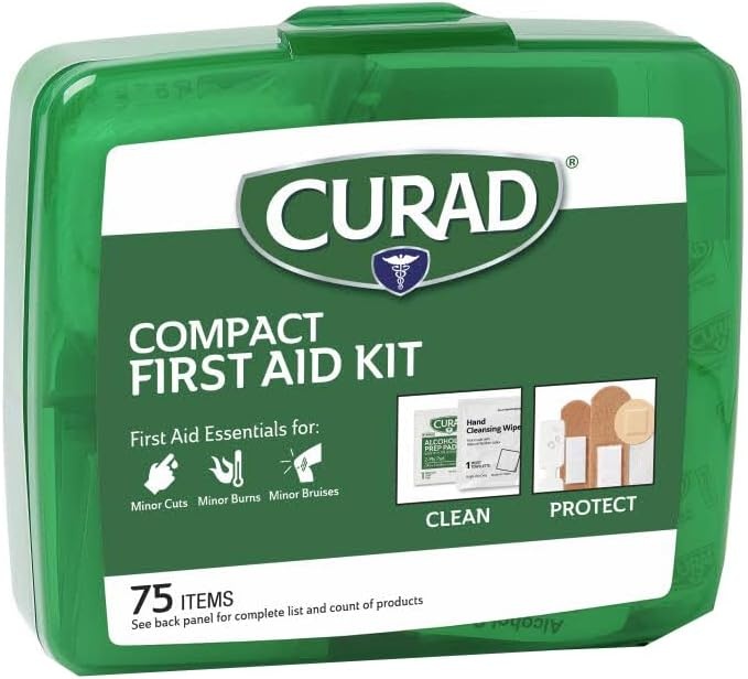 image:imageCurad Compact First Aid Kit Green 75 Items 1 Each