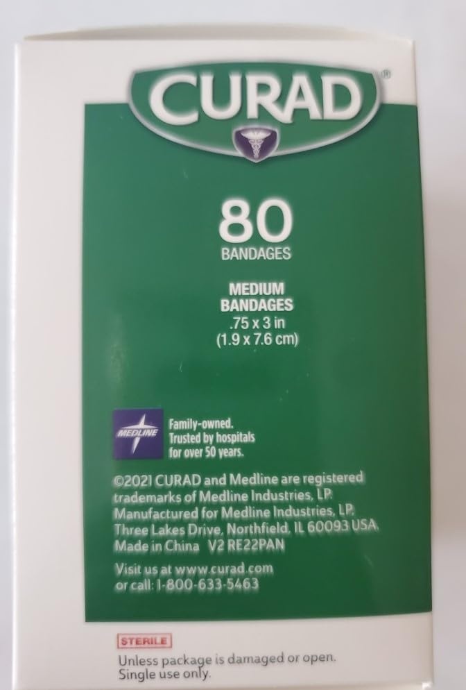 image:imageCurad Regular Size Adhesive Bandages Sheer 80Count Boxes Pack of 6
