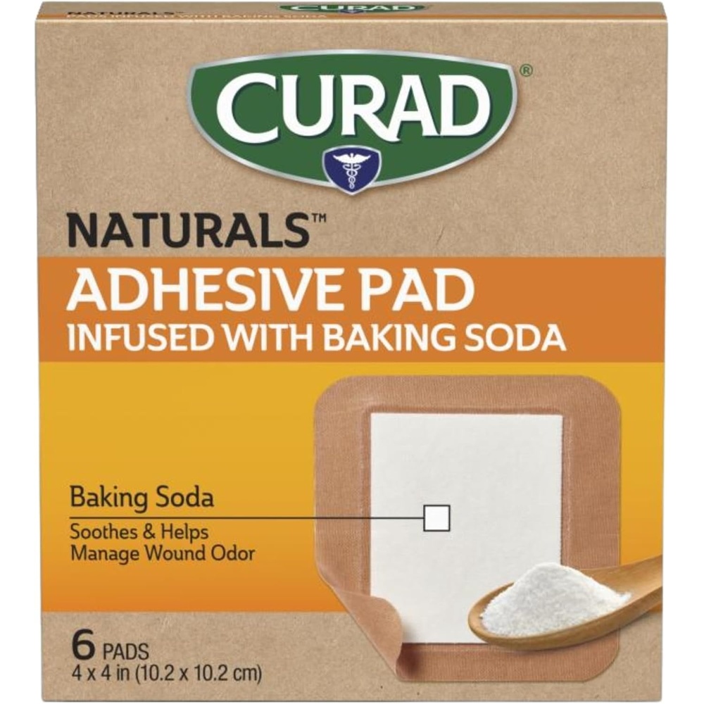 image:imageCURAD Naturals Bandages with Baking Soda Tan 2 in x 4 in Box of 104 x 4