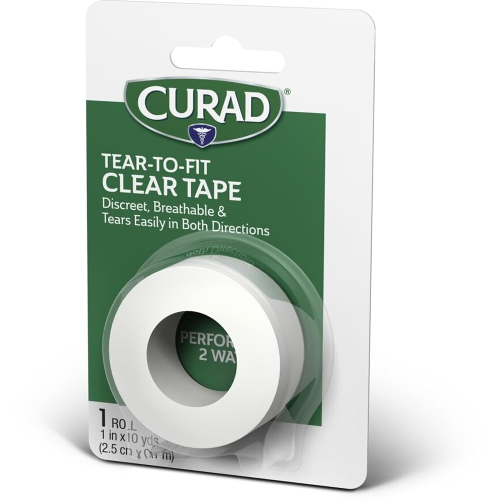 image:imageCURAD Transparent Adhesive Tape 1 In x 10 Yds 24 Rolls